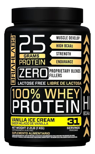 Proteina 100% Whey Protein 1 Kilo - Briahlabs