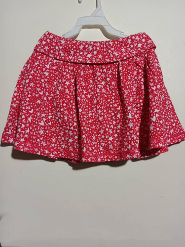 Imagen 9 de 9 de Falda Para Bebe Niña 18 Meses Roja Nueva