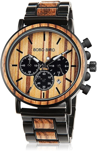 Bobo Bird Relojes De Madera Para Hombre Con Estilo D