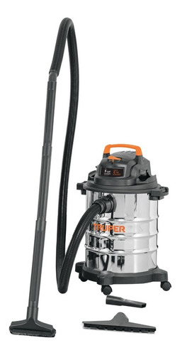 Aspiradora industrial Truper ASP-5X 5 galones (19L) acero inoxidable y negra 127V 60Hz