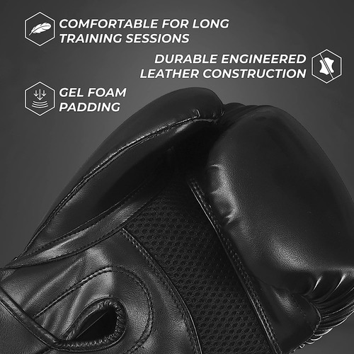 Sanabul Essential Gel Boxing Gloves | Kickboxing Gloves |...