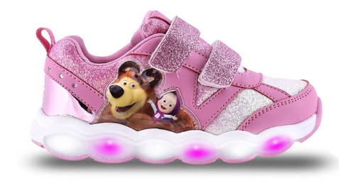 Zapatillas Masha Y El Oso Con Luz Footy 113 114 Mundo Manias