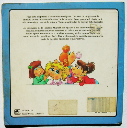 La Pandilla Muppet Peggy Acepta Un Reto Libro Importado 1991 (Usado)
