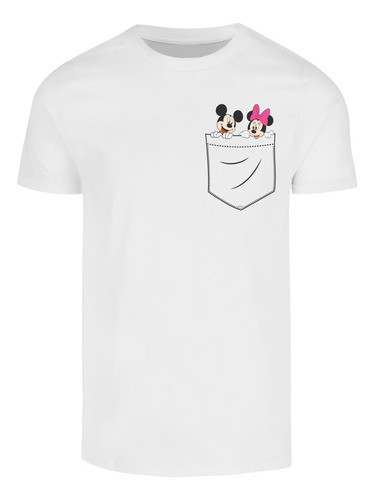 Playera Mickey Y Minnie Pareja En El Bolso San Valentin