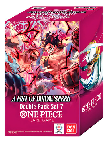 Paquete doble de una pieza Fist Of Divine Speed Dp 07 Booster en inglés, paquete doble Fist Divine Speed