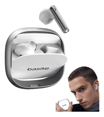 Fone De Ouvido Basike Tws Estéreo Sem Fio Bluetooth Com Enc
