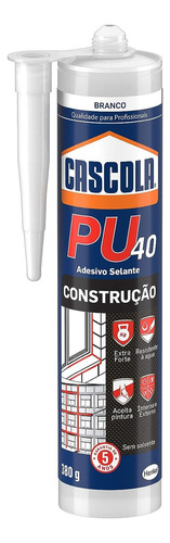 Adesivo Selante Pu40 Construção Branco 380g Cascola