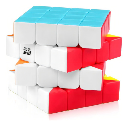 Cubo Mágico Profissional 4x4x4 Qiyi Qiyuan S Estrutura Stickersless E Preto