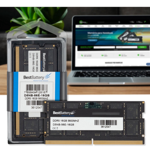 Memoria Ram 16gb Ddr5 5600mhz Para Notebook