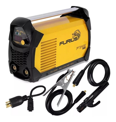 Soldador De Inversor Furius Fire Fw215 - 210a 110/220v
