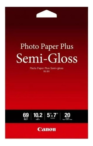 Papel Canon Plus Inkjet 4x6 Semi-gloss 50h Sg-201