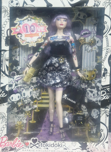 Barbie Tokidoki Platinum Label 10 Aniversario Pelo Morado (Usado)