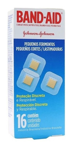 Curativo Bandaid Pequenos Ferimentos Caixa C/ 16 Unids Wxz Nome Do Desenho Peq. Ferimentos