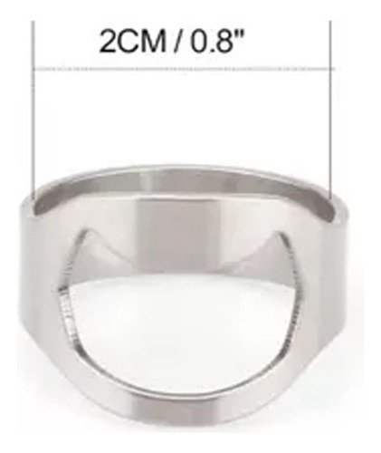 Ch Abridor De Botellas De Acero Inoxidable De 2 Anillos