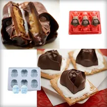Comprar Molde De Silicón Star Wars Resina Jabones Chocolates