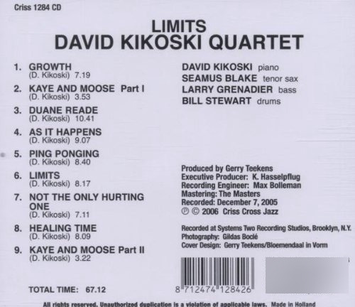 Kikoski David Limits Usa Import Cd Nuevo