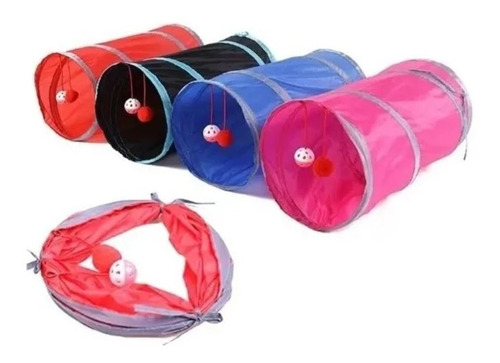 Imagen 4 de 5 de Tunel Rascador Juguete Para Gato