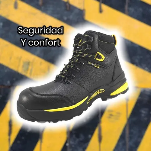 Bota Industrial Trabajo Con Casquillo Seguridad Hombre Cliff