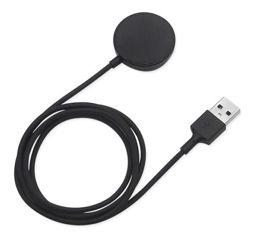 Cargador USB inalámbrico con base USB para Galaxy Watch Active 1 y 2 Watch, color negro
