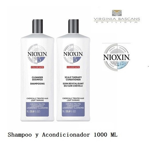 Shampoo 1000 Ml + Acondicionador 1000 Ml Nioxin Nº 5