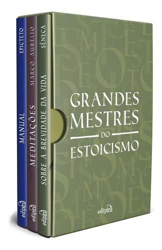 Livro Box Grandes Mestres Do Estoicismo