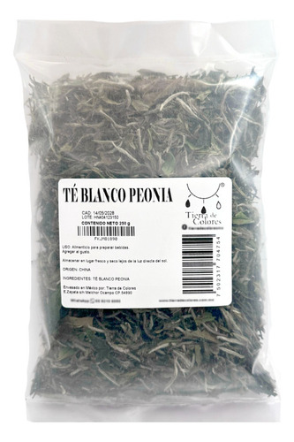Te Blanco Peonia 100g Bai Mu Dan Peony Para Infusion Herbal