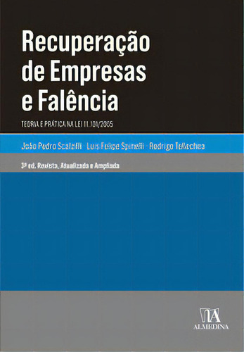 Recuperação De Empresas E Falência, De Tellechea Rodrigo. Editora Almedina, Capa Mole Em Português