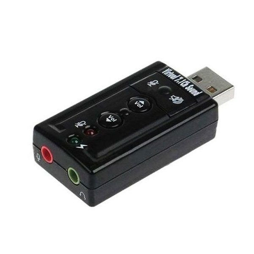 Placa De Som Usb 7.1 Canais Adaptador Externo Usb Sound Driv