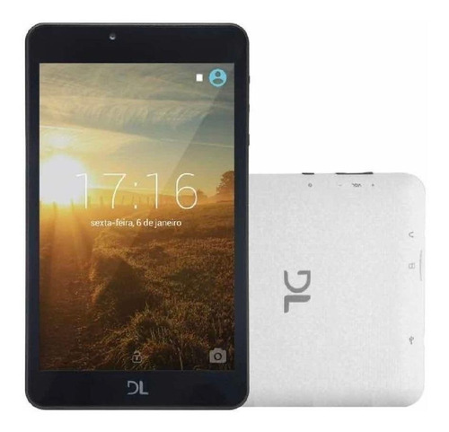Tablet DL Invent Now TX382BRA 7" 8GB branco com memória RAM 768MB