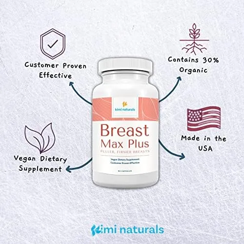 Kimi Naturals Breast Max Plus - Píldoras Para Mejorar Los Se