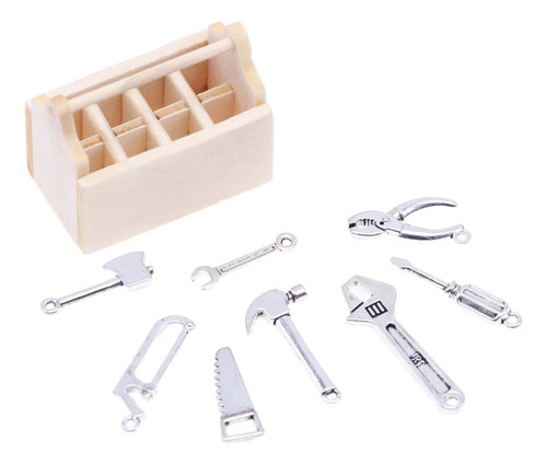 3 Caja De Herramientas Para Casa De Muñecas, Caja De