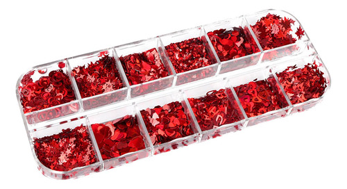 Lentejuelas Brillantes Para Uñas De Valentín, 12