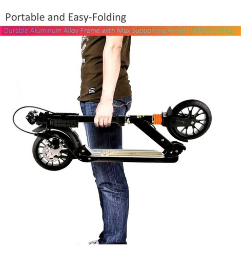 Imagen 6 de 10 de Scooter Patineta Lineal Monopatín Patín Para Niños Adultos