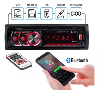 Estereo Fijo Auto Sd Mp3 Usb Radio Fm Bluetooth Autostereo