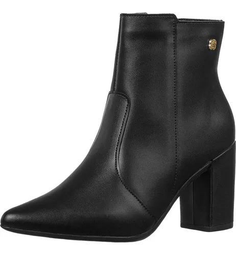 Bota Coturno Preta Salto Baixo MercadoLivre