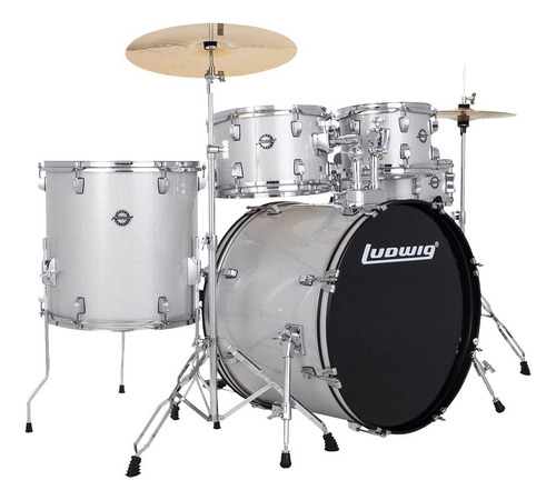 Ludwig Accent Juego Completo De Batería De 5 Piezas Con