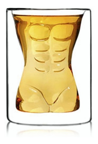 Jarra De Cerveza De Cristal Creativa, Bar, Fiesta. Color TORSO MASCULINO