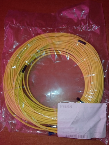 Patch Cord Fibra Óptica Lc-st Dual 15m Monomodo Certificado.