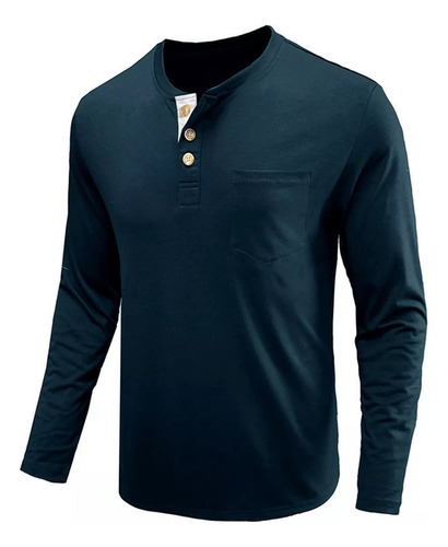 Sudadera De Hombre Con Cuello Redondo Color Liso