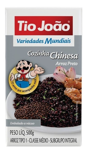 Arroz Preto Tio João Variedades Mundiais - 500g