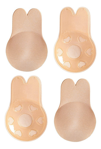 Sujetador Adhesivo Push Up 2 Pares, Cubre Pezones Invisible