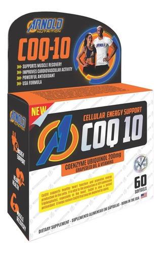 Suplementos Arnold Nutrition Coq10 Vitaminas Em Caixa De 60g Sabor Neutro