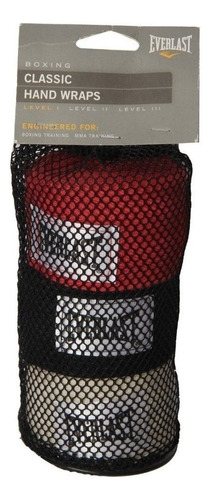 Vendas Everlast 3 Mts X3 Boxeo Mma Muay Thai Algodon Abrojo