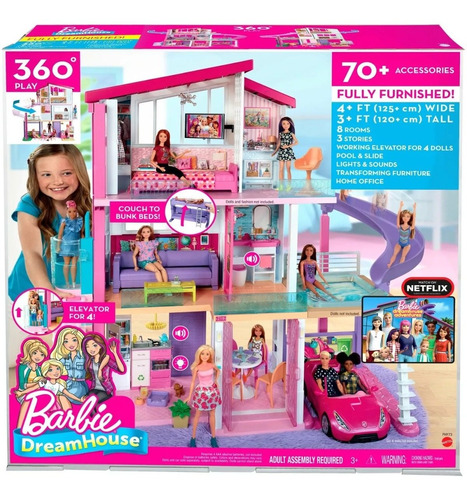 Mega Casa Barbie Muñecas Sueños 70 Pz  Dreamhouse 
