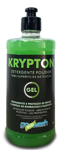 Detergente Polidor Krypton Em Gel Metais E Plásticos 500ml