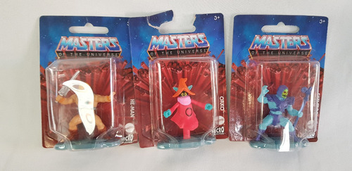He- Man Micro Motu, Skeletor , Orko Set De 3 Figuras 