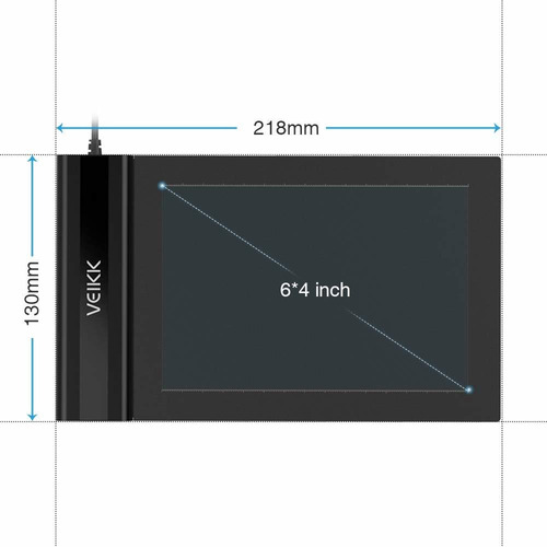 Imagen 4 de 9 de Tableta Grafica Digitalizadora Veikk S640 6x4 + Android