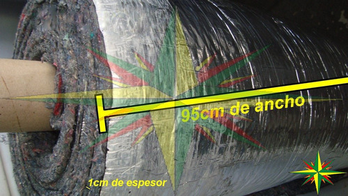 Fieltro Antiruido / Aislante Termico Aluminio X 4 Metros