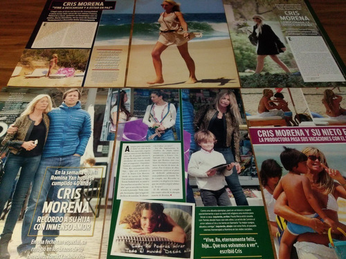 (aq014) Cris Morena * Recortes Revistas Clippings (Usado)