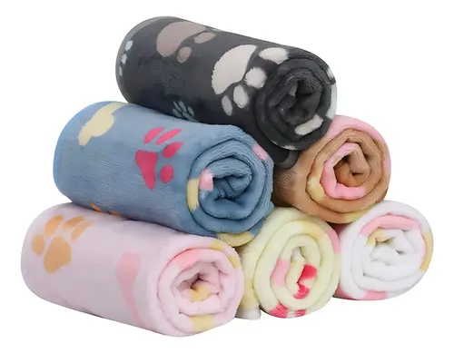 Mantinhas Pet 2un Cachorro Gato Microfibra 100x70cm Cobertor